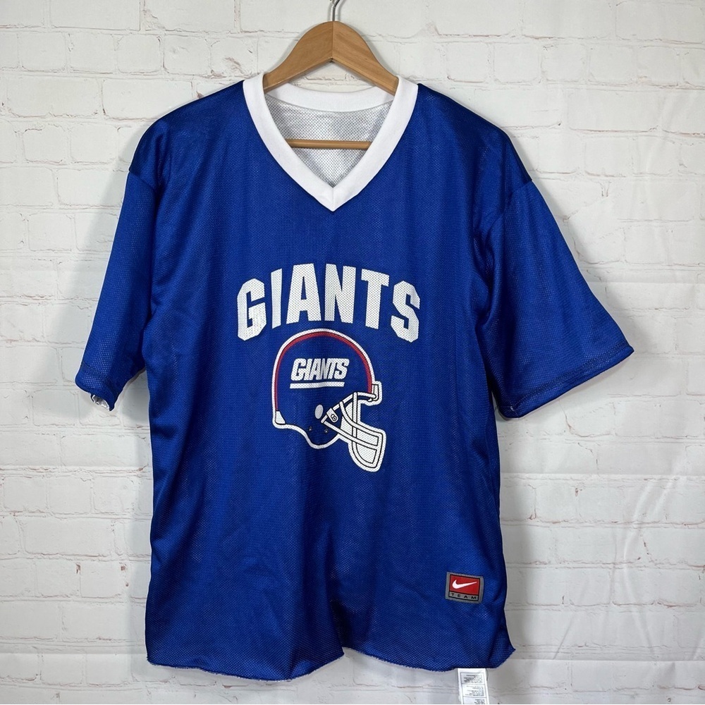 Vintage Nike Team New York Giants NFL Flag Reversible Jersey Mens Size XL